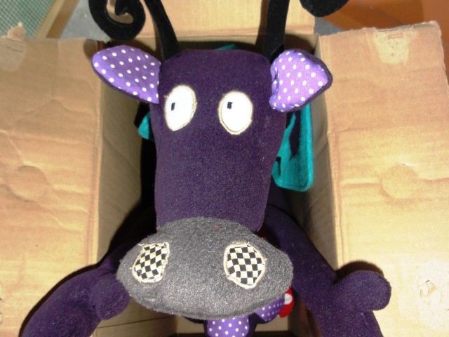 Doudou « Dragon/Vache » prototype pour Manech
