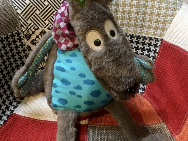 Un doudou Loup pour un collègue enceinte ….